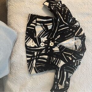 Peter Nygard Monochrome Abstract Jacket